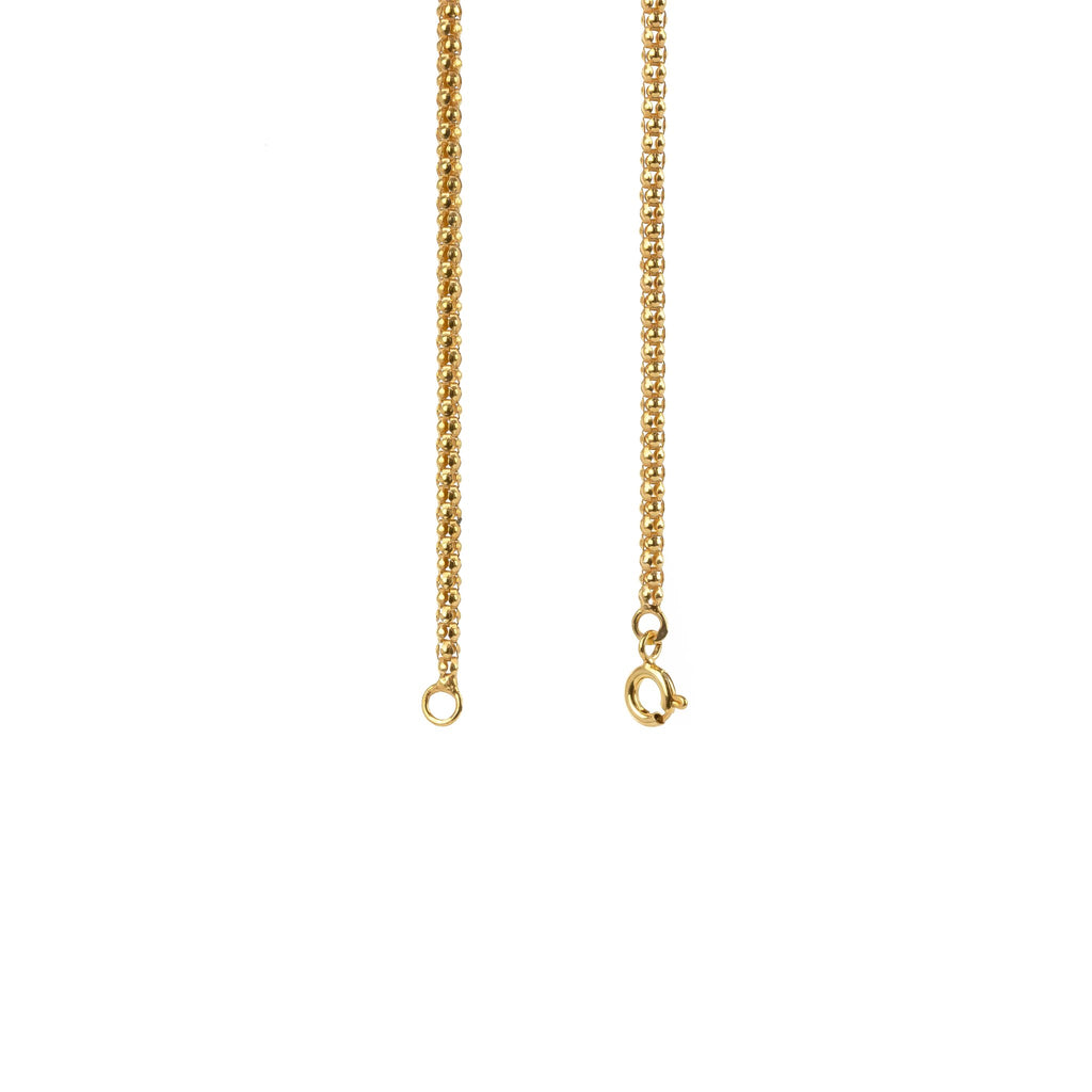 Golden silver filigree necklace 50cm (19.7in) -2